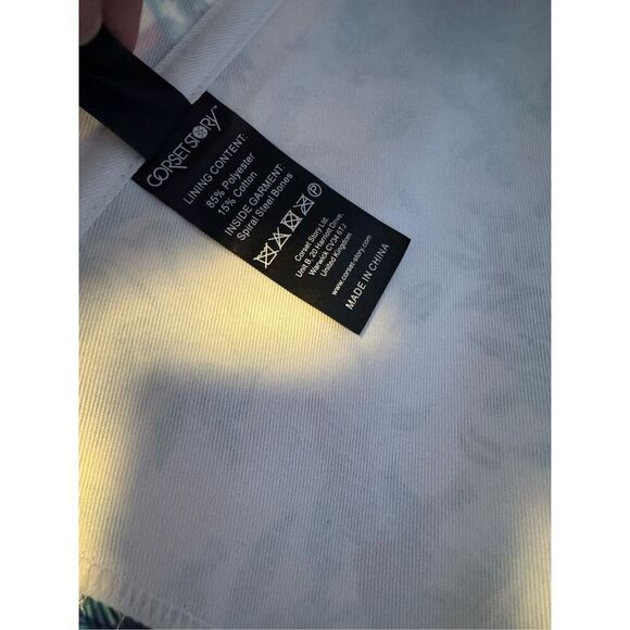 Corset story size 4 US Birds of paradise cold shoulder corset top - NWT - Picture 9 of 16